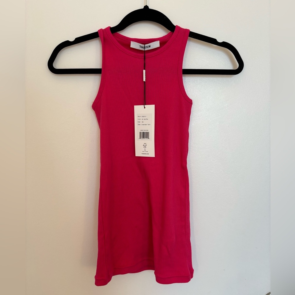 Thakoon Ribbed Crewneck Tank Top